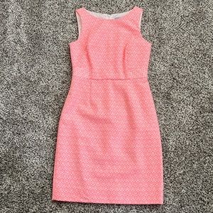 Antonio Melani 4 bright pink patterned jacquard dress